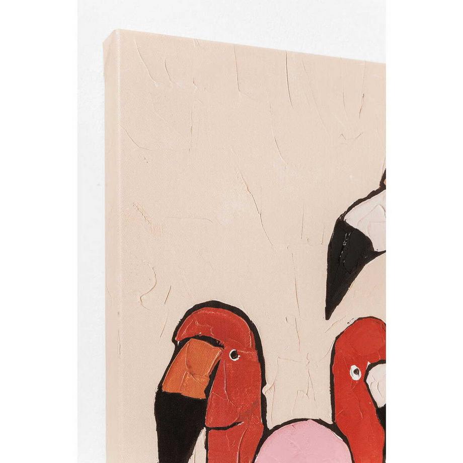 KARE Design Tableau Touched Flamingo Meeting 120x90cm  