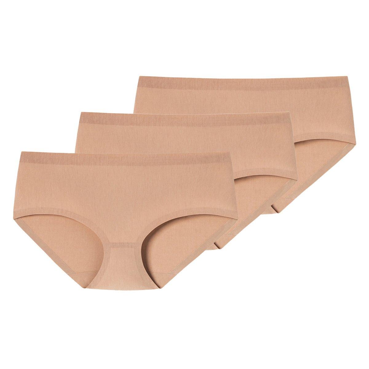 Image of 3er Pack Invisible Cotton - Panty Damen Braun XXL