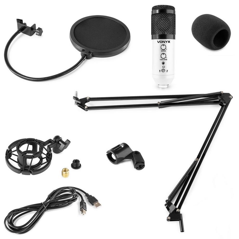 Vonyx  Kondensatormikrofon CMS320W (Live, Interview / Vortrag, Karaoke, Home-Studio) 