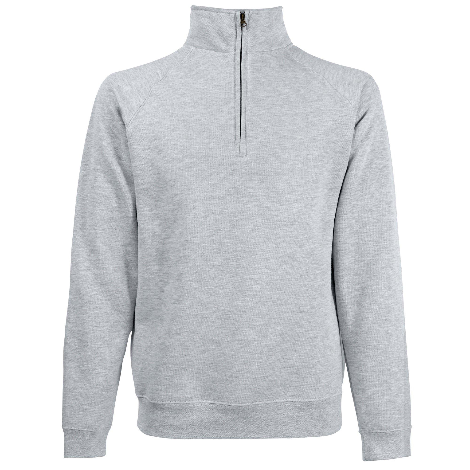 Image of Premium Zip Pullover Herren Grau XXL