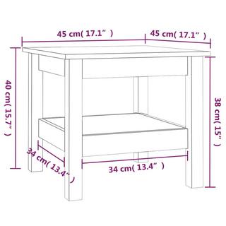 VidaXL Table basse bois de pin  