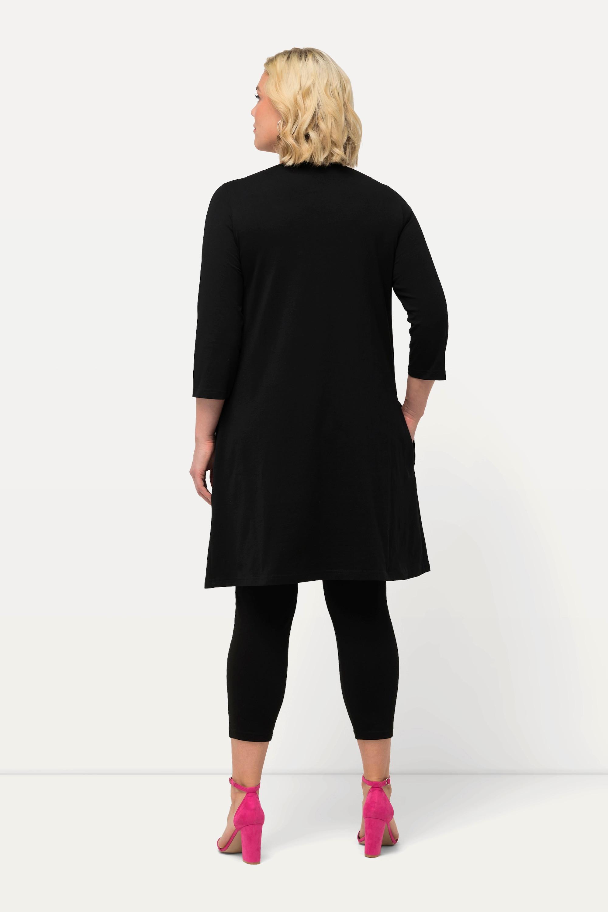 Ulla Popken  Longshirt, A-Linie, Carree-Ausschnitt, 3/4-Arm 