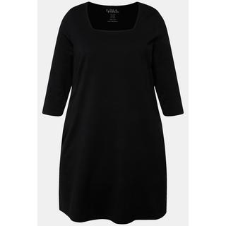 Ulla Popken  Longshirt, A-Linie, Carree-Ausschnitt, 3/4-Arm 