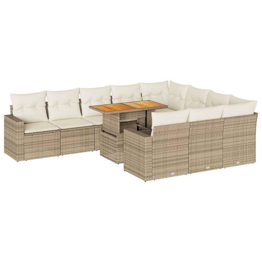 set di divani da giardino Polirattan