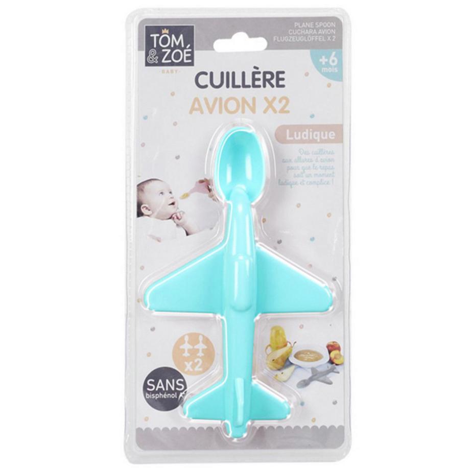 Tom & Zoé  Cucchiaio neonato aeroplano set da 2 