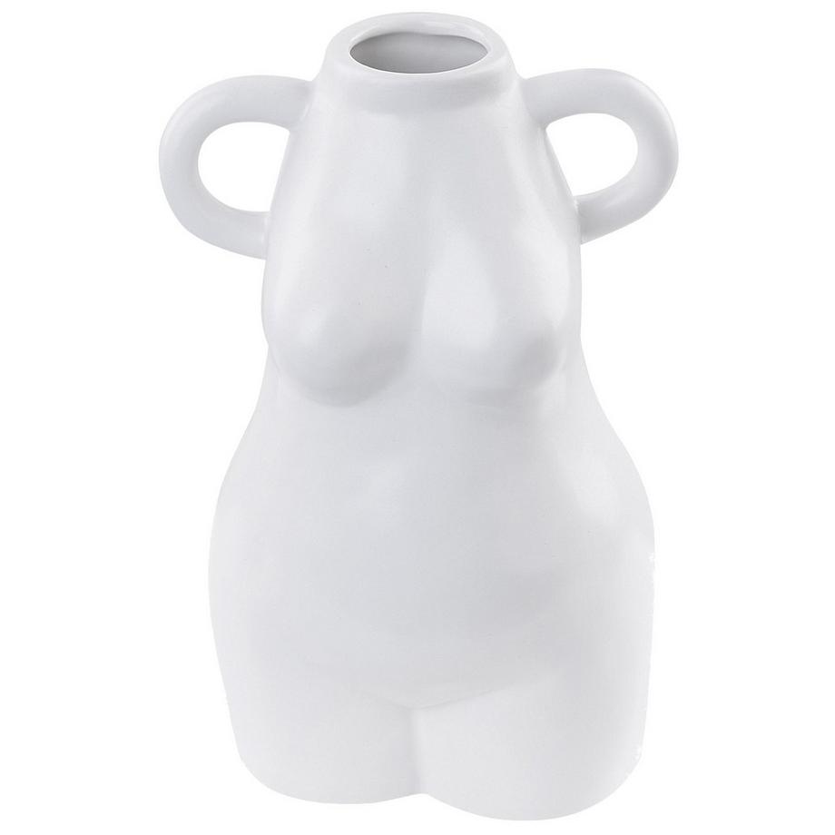 Beliani Vase à fleurs en Porcelaine Moderne AIGIO  