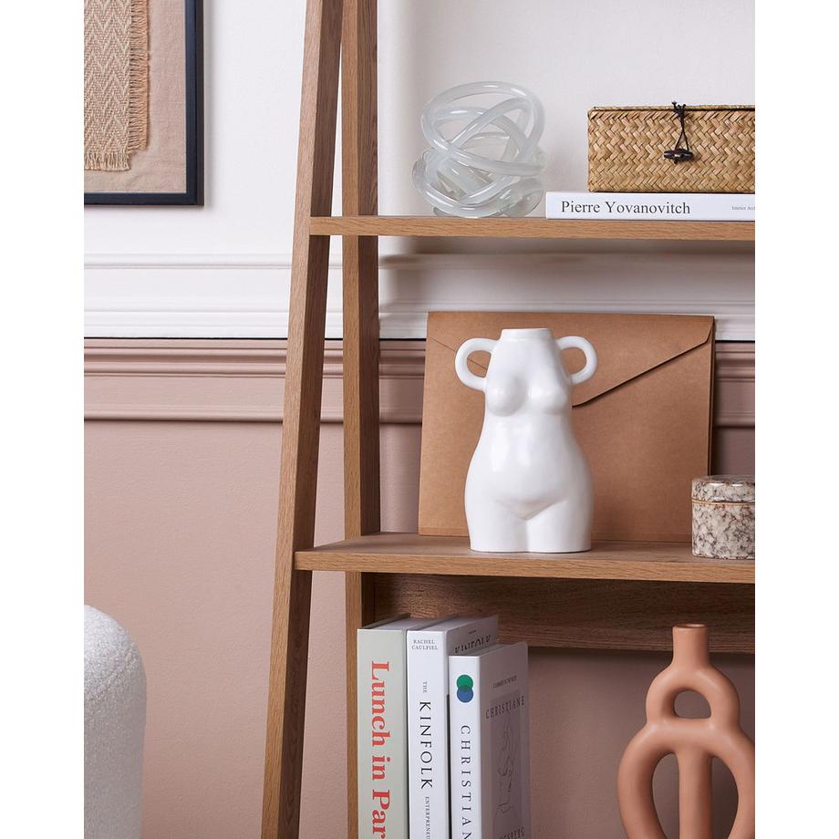 Beliani Vase à fleurs en Porcelaine Moderne AIGIO  