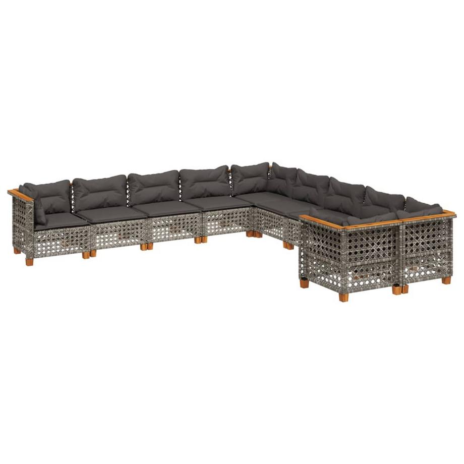 Ensemble de canapés de jardin rotin synthétique