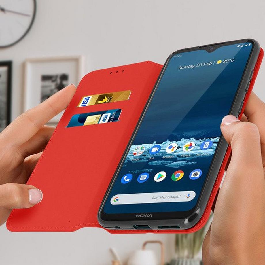 Avizar  Étui Nokia 5.3 Folio Rouge 