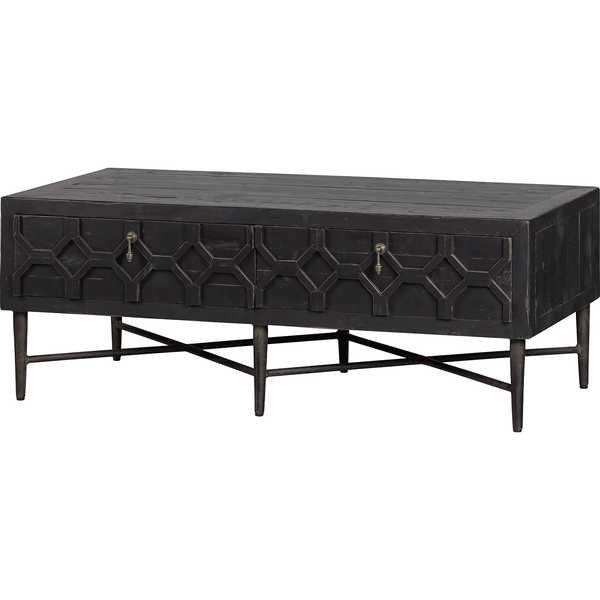 mutoni Table basse Legs bois noir  