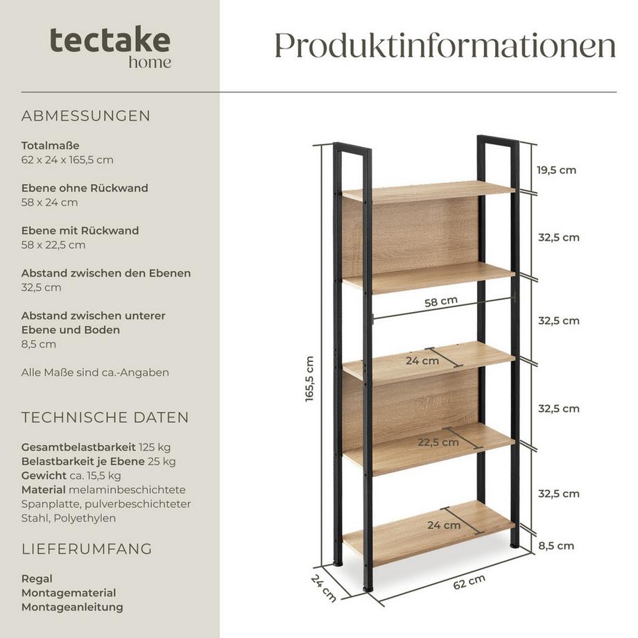 Tectake Étagère Westport  