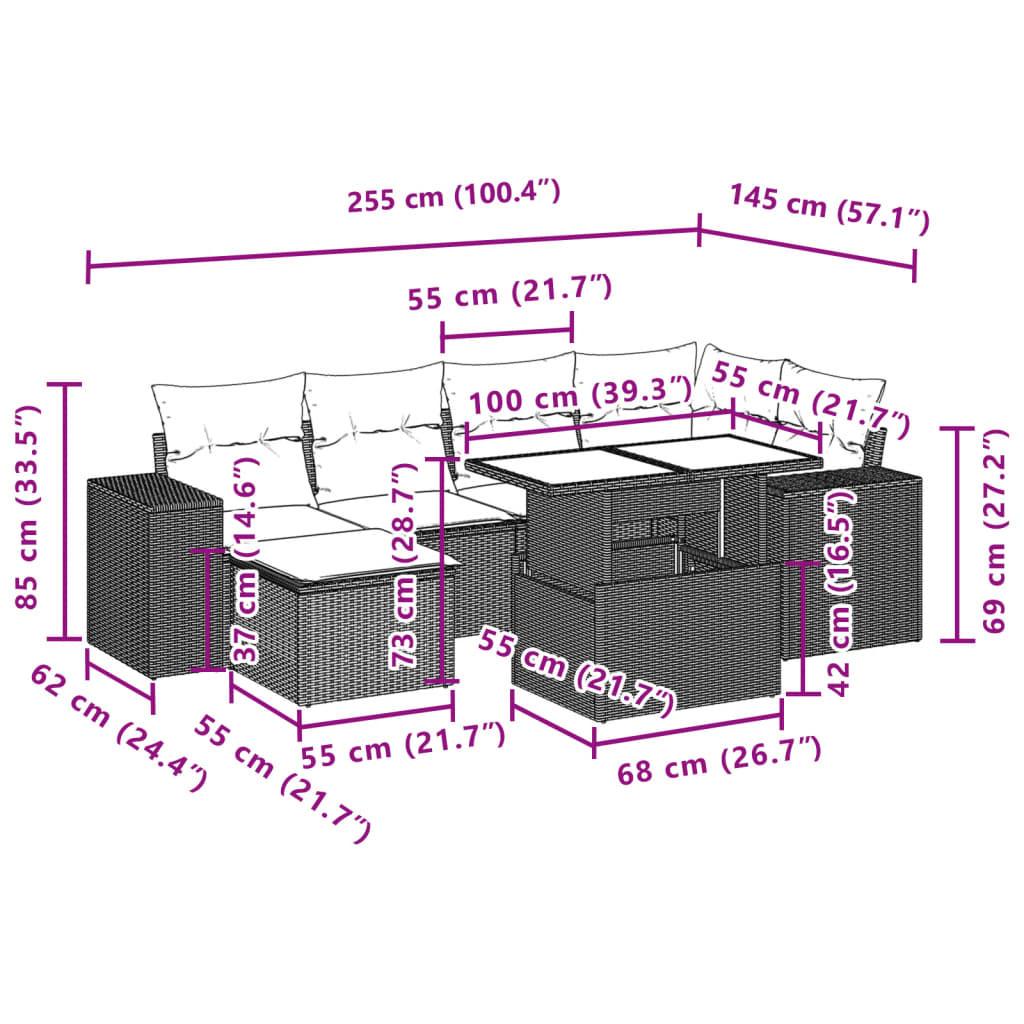 VidaXL Garten sofagarnitur poly-rattan  