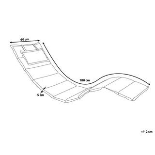 Beliani Polsterauflage aus Polyester Modern BRESCIA  