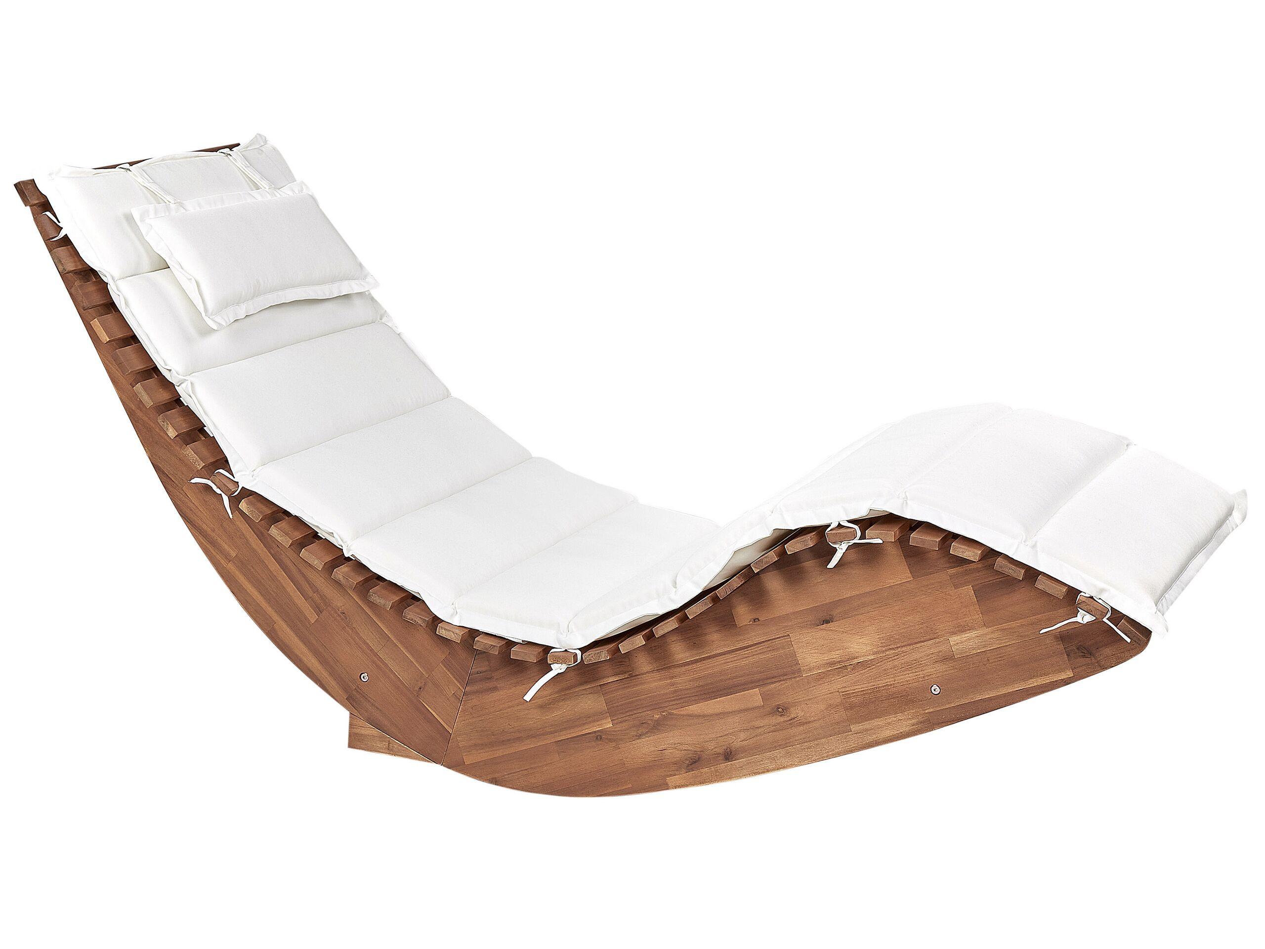 Beliani Coussin de transat extérieur en Polyester Minimaliste BRESCIA  