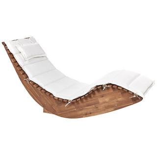 Beliani Coussin de transat extérieur en Polyester Minimaliste BRESCIA  