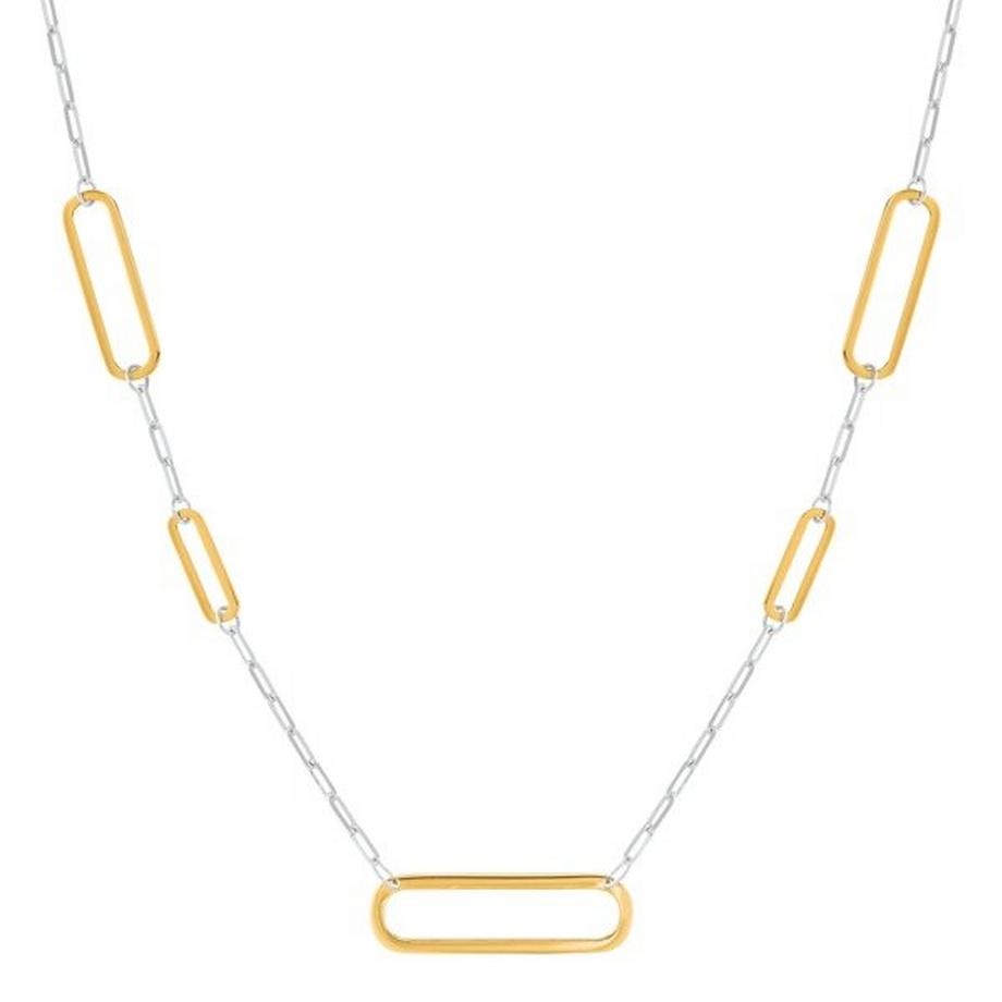 Charles Garnier  Collana in argento bicolore 