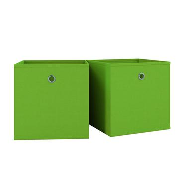 2er Set Faltbox | Klappbox Stoff Kiste | Faltschachtel | Maße Maße ca. H. 28 x B. 27 x T. 27 cm | Regalbox - Boxas