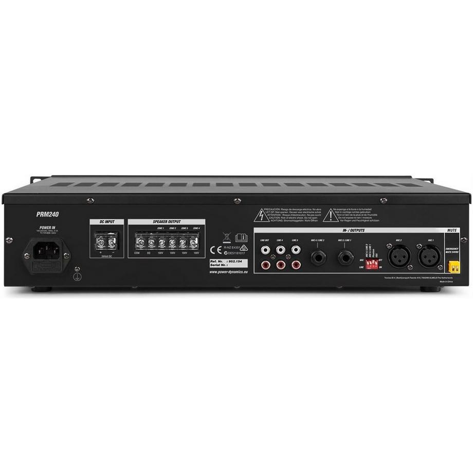 Power Dynamics  Verstärker Pro PRM240 4-Zonen Mischer 