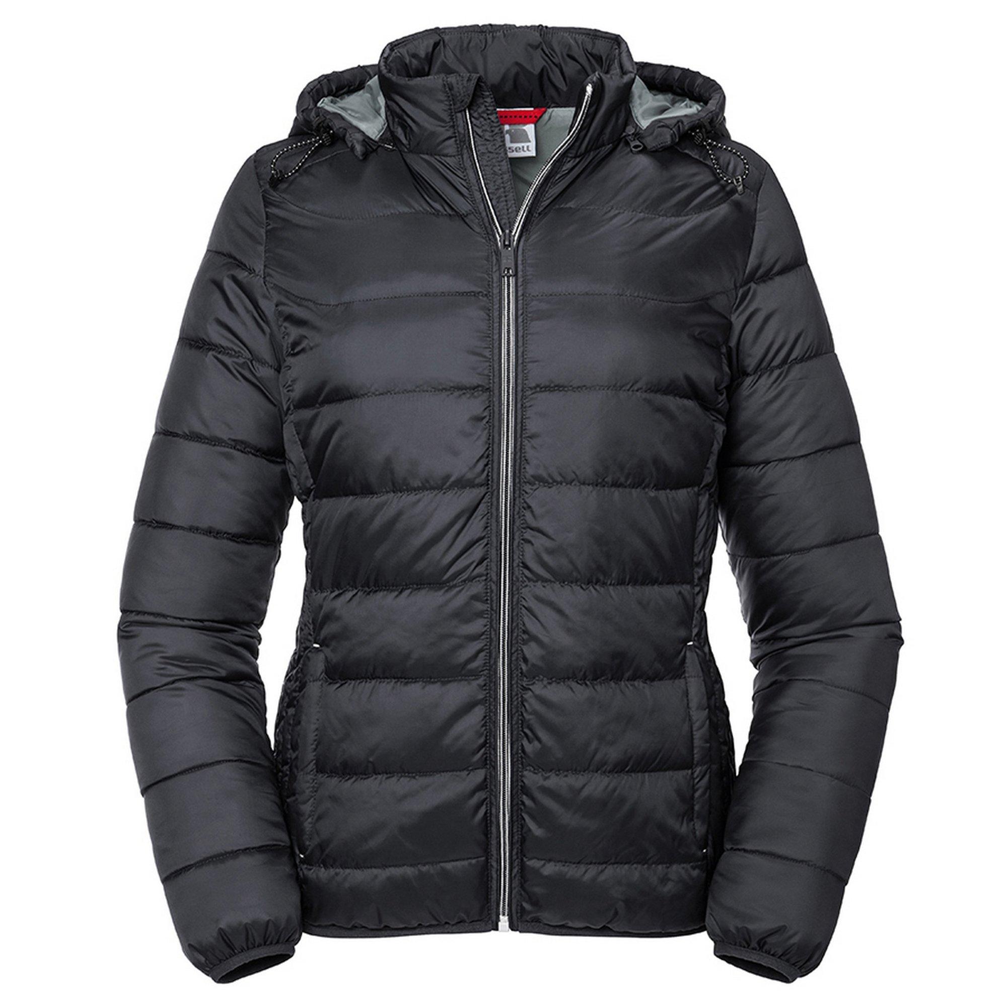 Image of Hooded Nano Padded Jacket Damen Schwarz XL