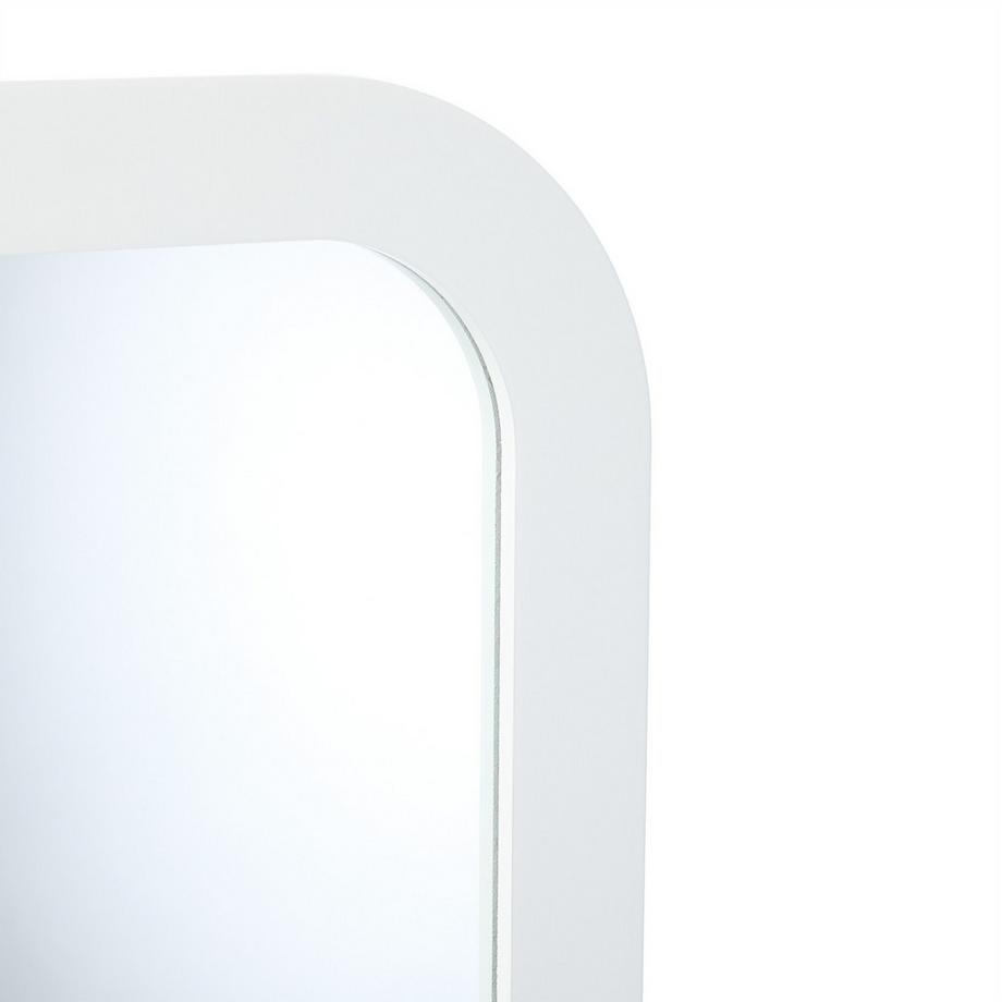 Northix Weißer Badezimmerspiegel mit Ablage  