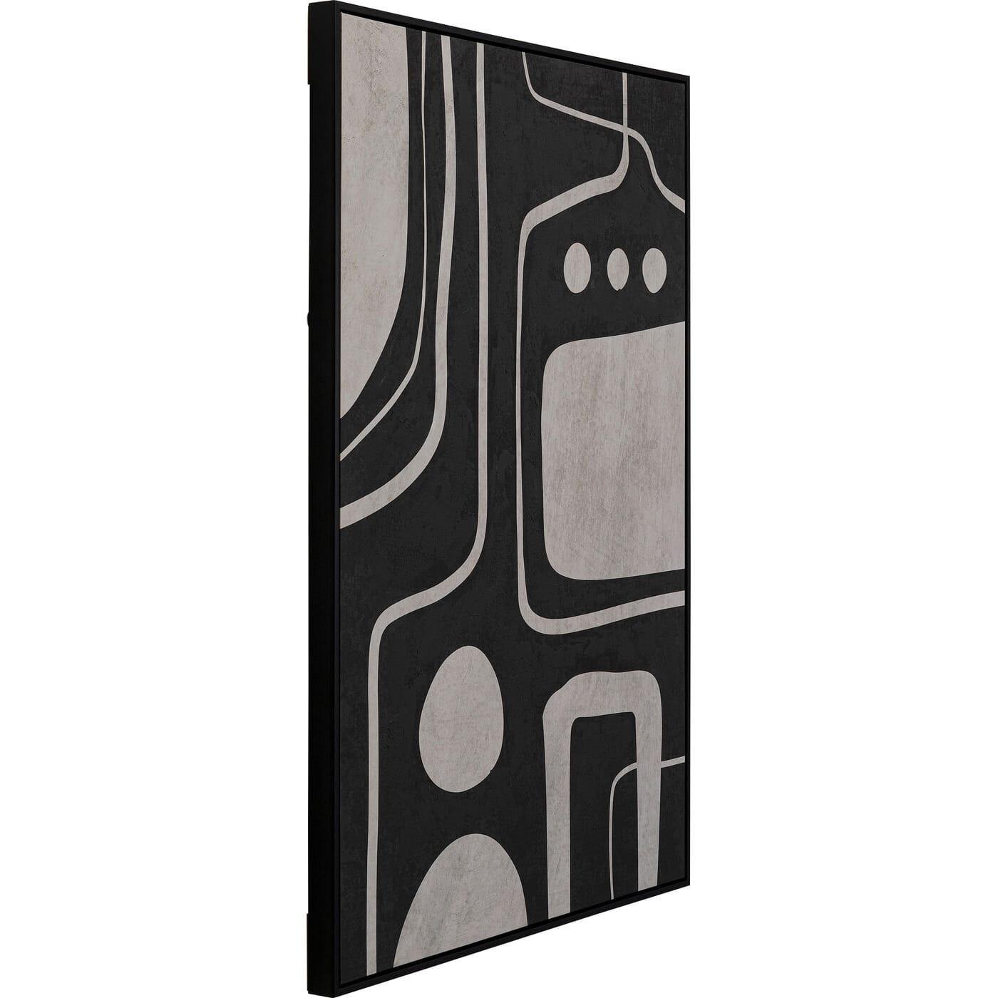 KARE Design Tableau sur toile Artistique Blacky 70x110  