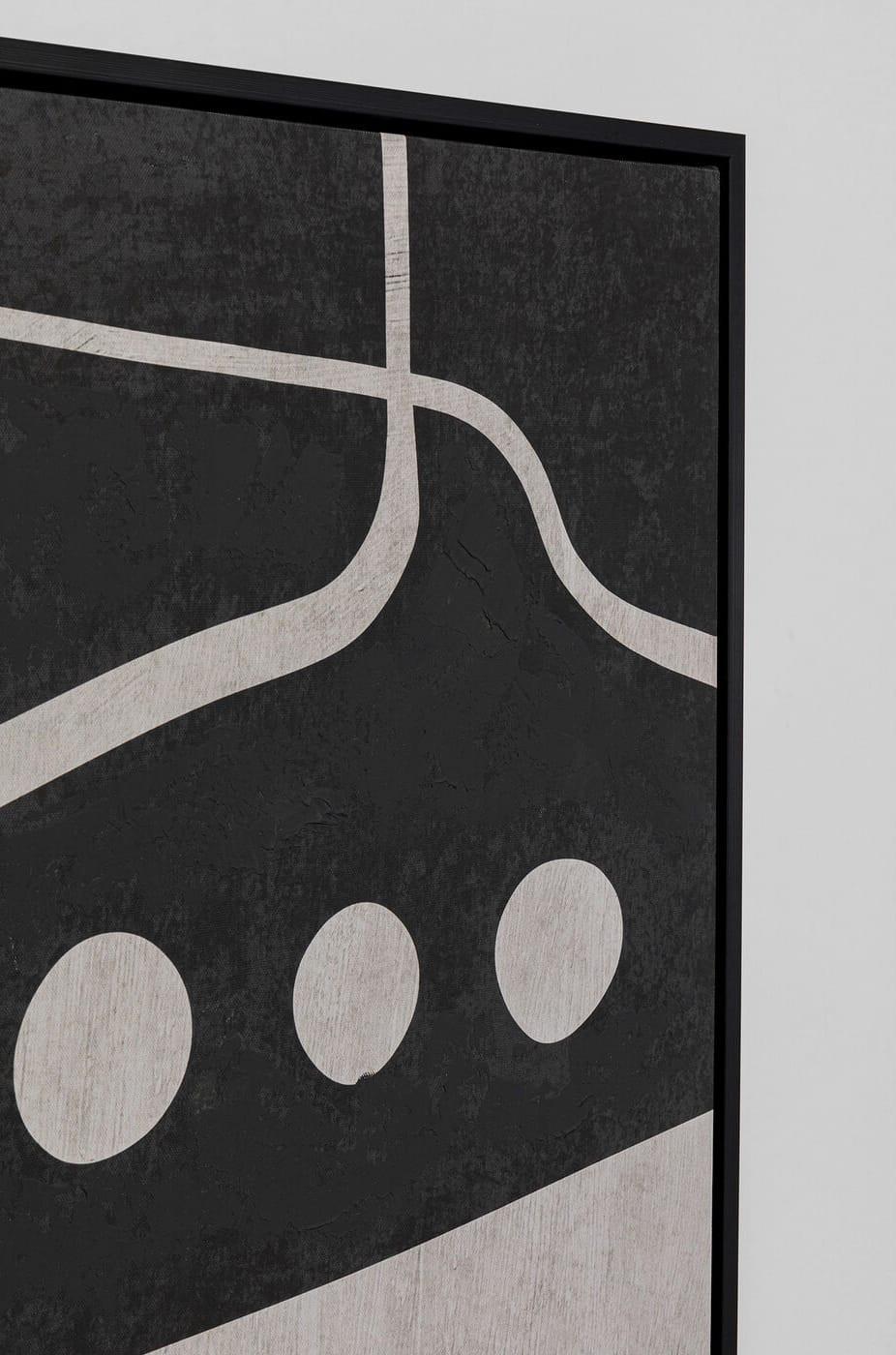 KARE Design Tableau sur toile Artistic Blacky 70x110  