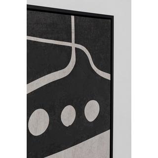 KARE Design Quadro su tela Artistico Nero 70x110  