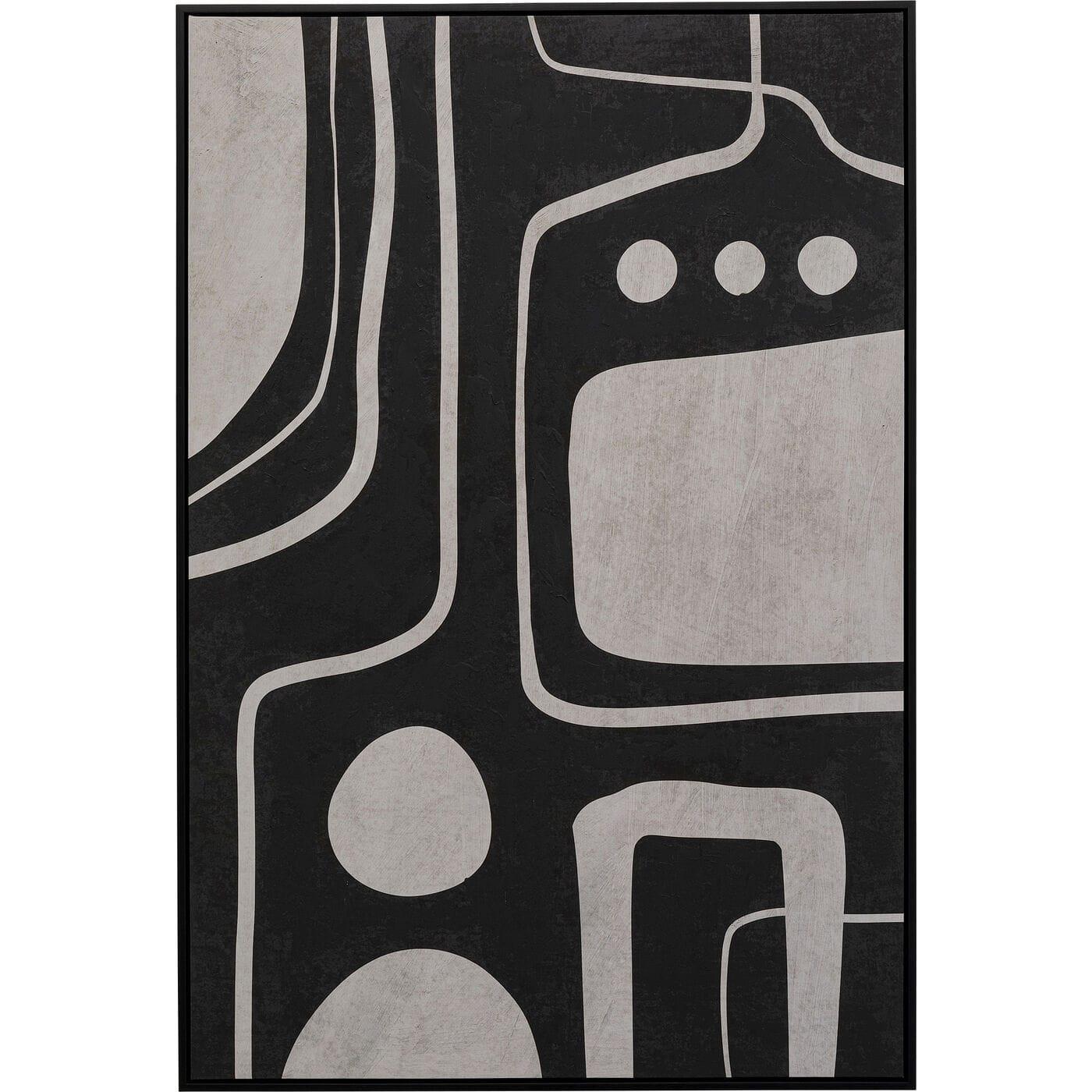 KARE Design Quadro su tela Artistico Nero 70x110  