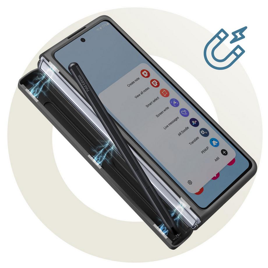 Avizar  Hülle Ständer Galaxy Z Fold5 Schwarz 