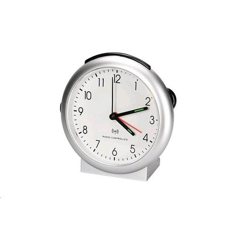 TFA  Radiocontrollato Sveglia Argento 