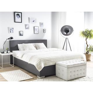 Beliani Letto boxspring en Poliestere Moderno PRESIDENT  