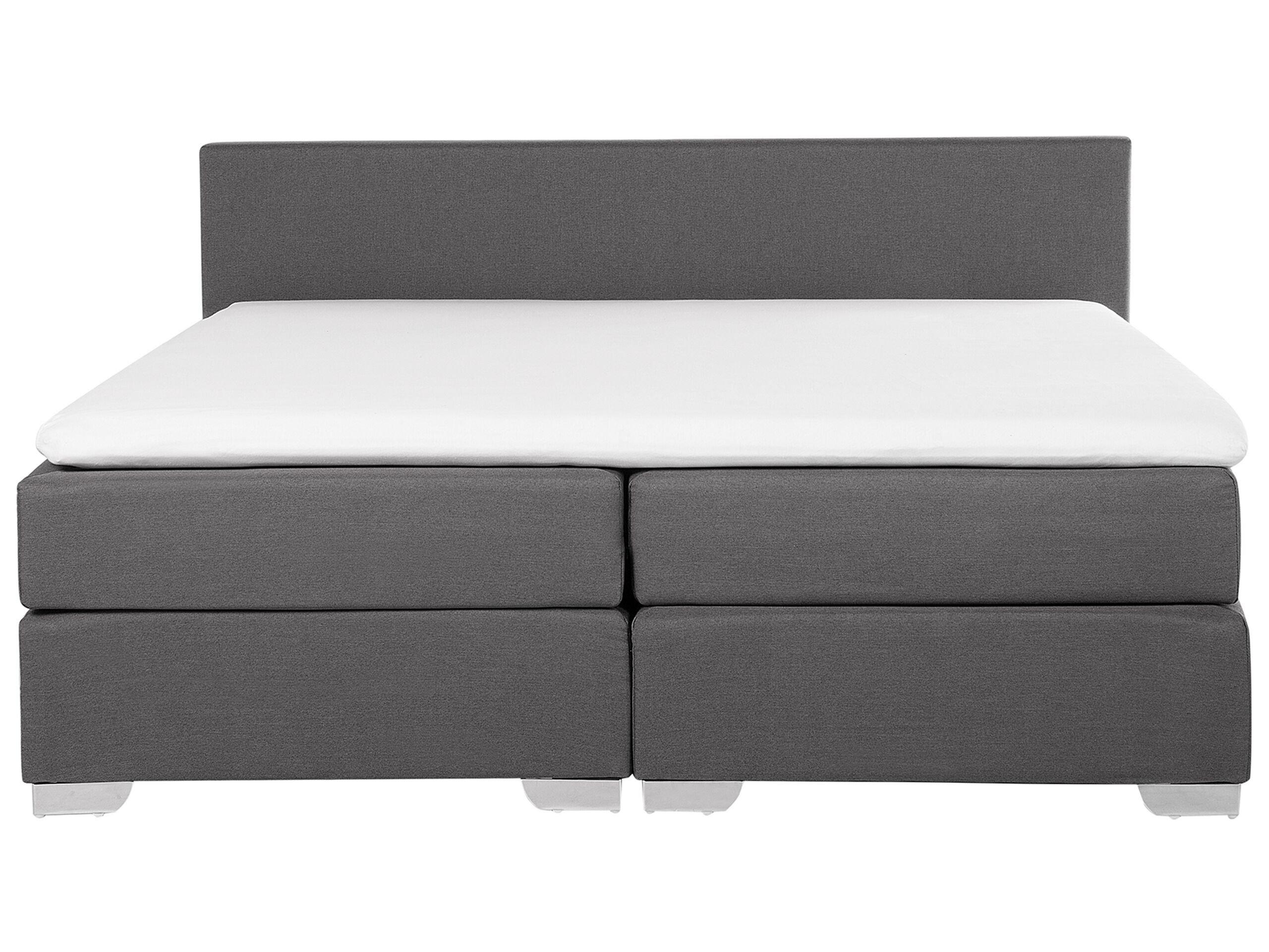 Beliani Letto boxspring en Poliestere Moderno PRESIDENT  