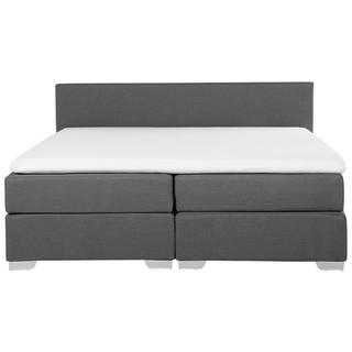 Beliani Letto boxspring en Poliestere Moderno PRESIDENT  