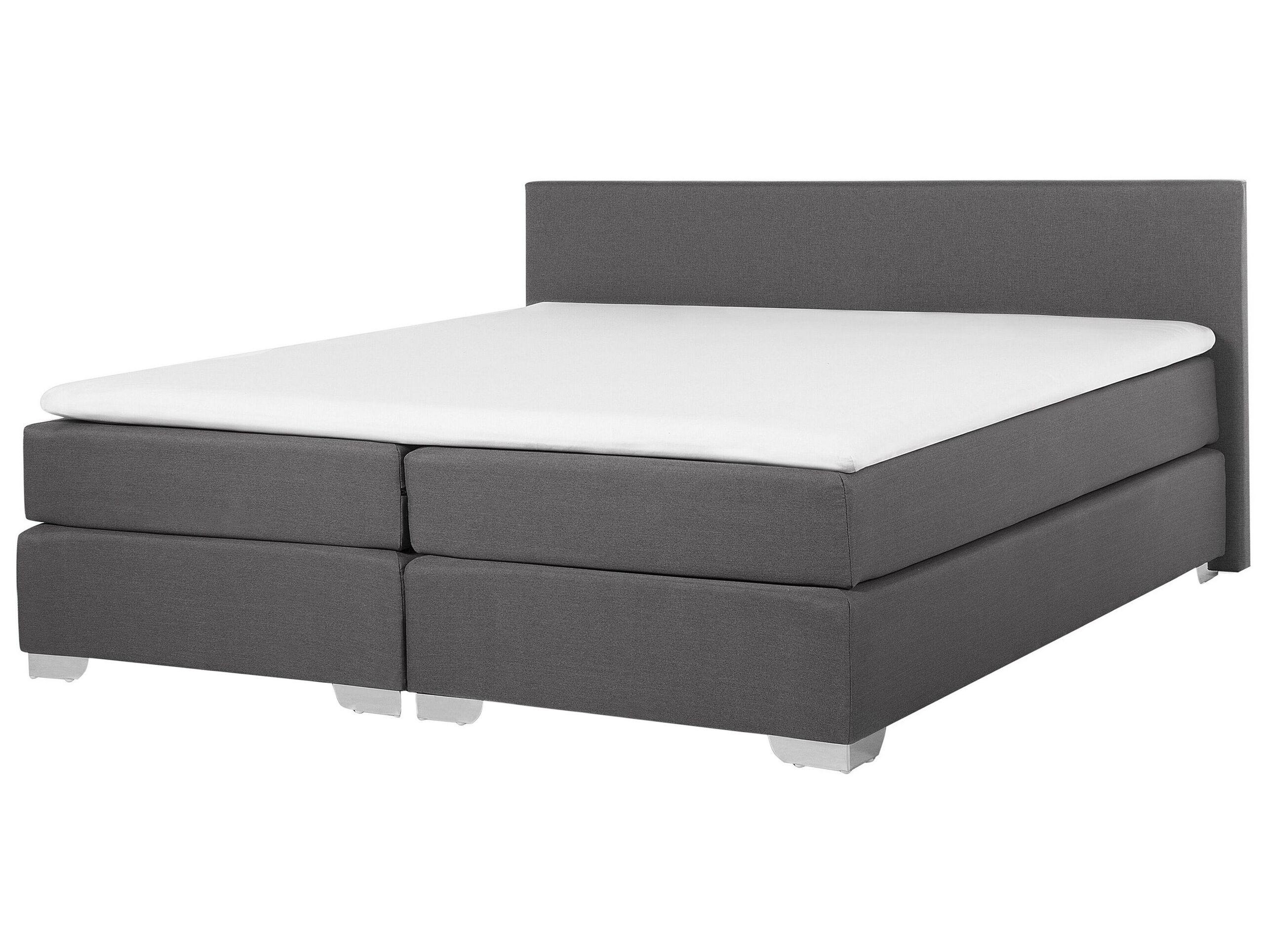 Beliani Letto boxspring en Poliestere Moderno PRESIDENT  