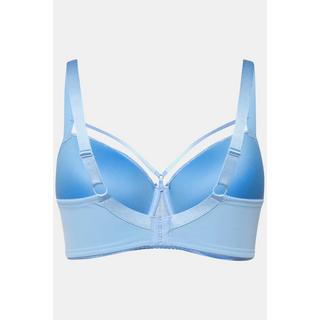 Ulla Popken  Reggiseno con ferretto, pizzo e nastri decorativi, coppa C-D 