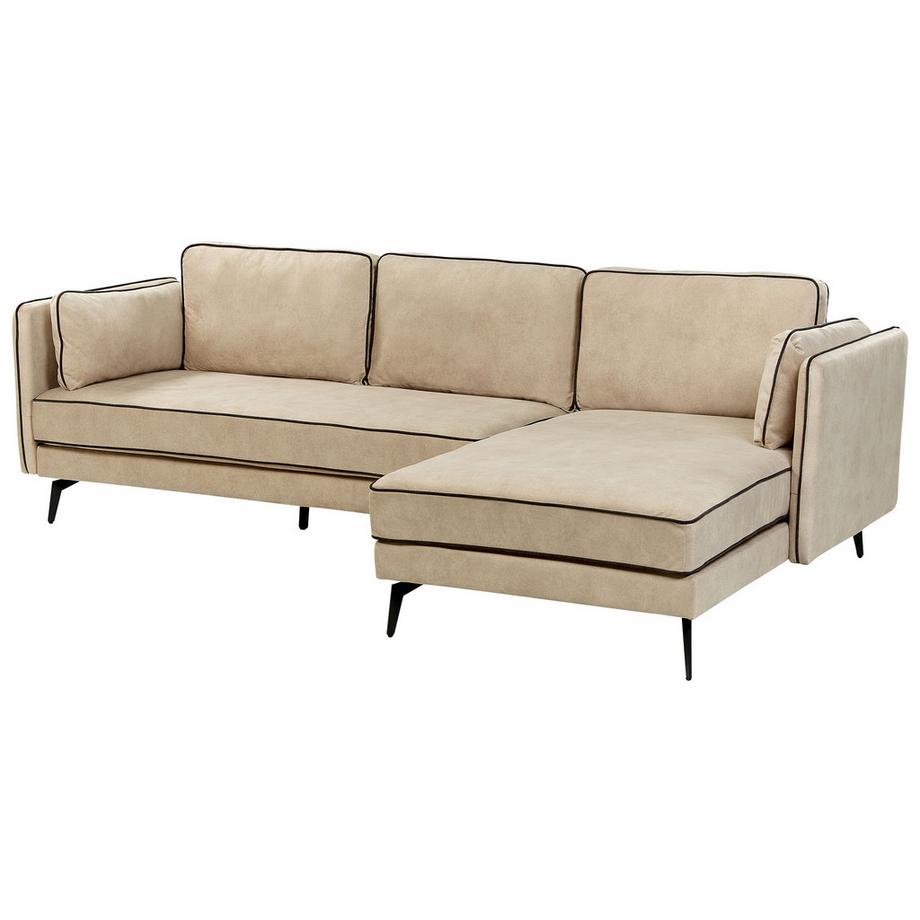 Beliani Ecksofa aus Samtstoff  ALTAN  