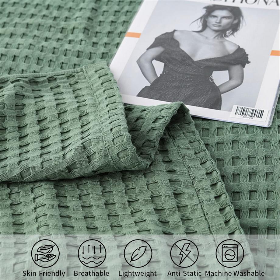 Alopini Coperta in Cotone Piqué a Nido d'Ape  