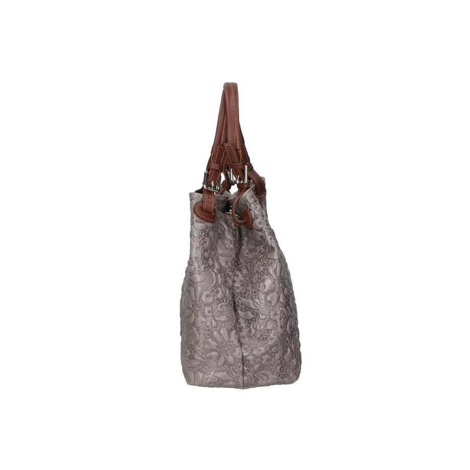 Gave Lux Borsa a mano floreale goffrata  