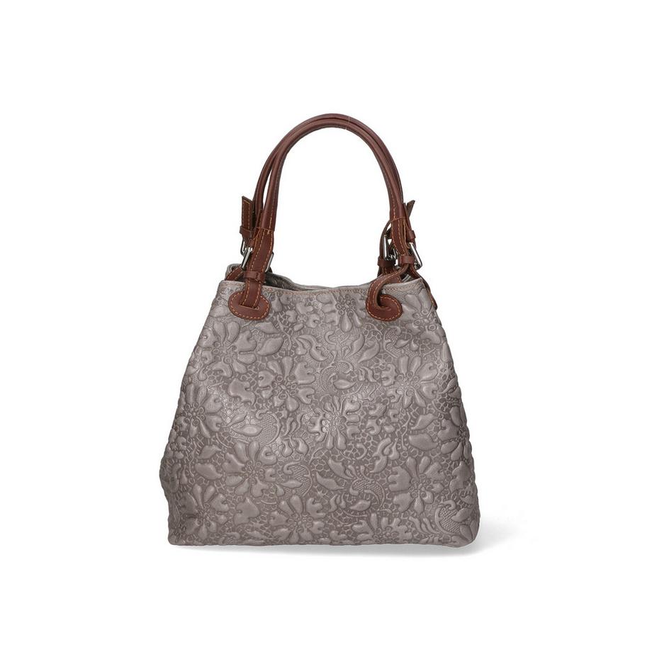 Gave Lux Borsa a mano floreale goffrata  