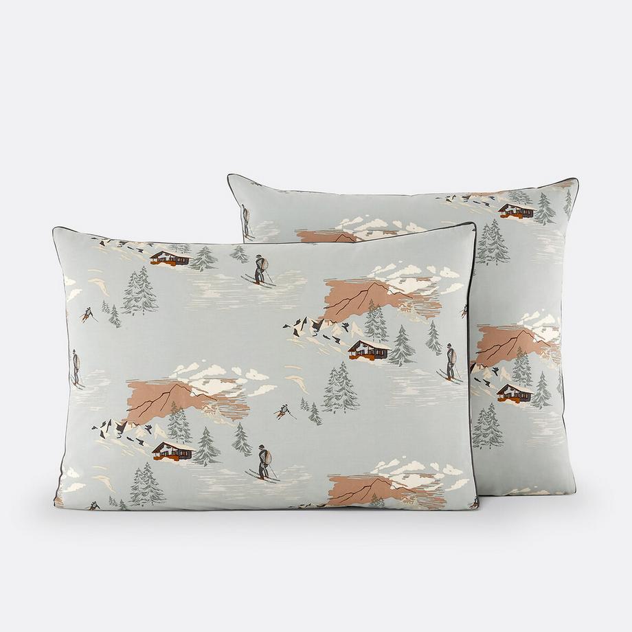 Taie d'oreiller percale de coton