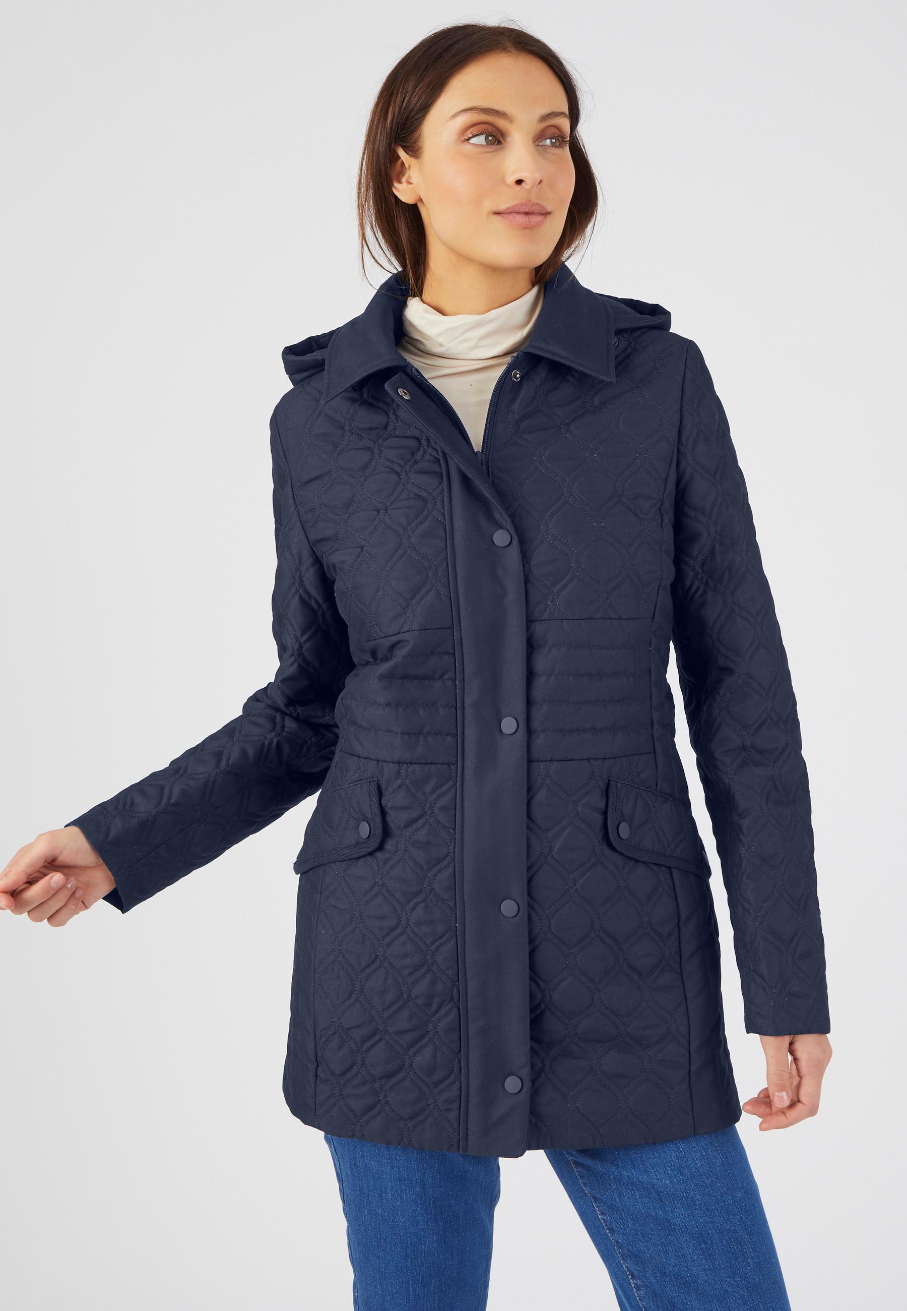 Image of # Parka Mit Pirsichweichem Griff Damen Blau 38/40