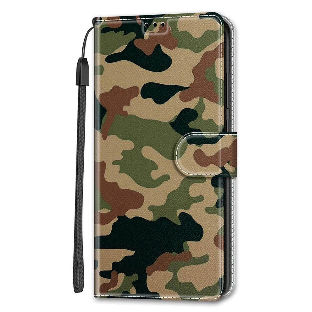 Cover-Discount  Galaxy S22+ - Leder Hülle Etui Camouflage 