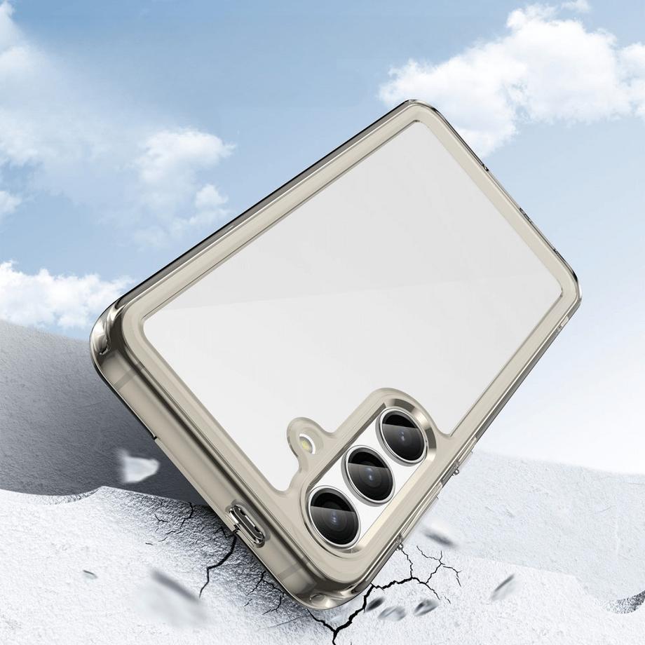 Cover-Discount  Galaxy S25+ Plus - Schützende Acryl-Handyhülle mit erhöhtem Rand 
