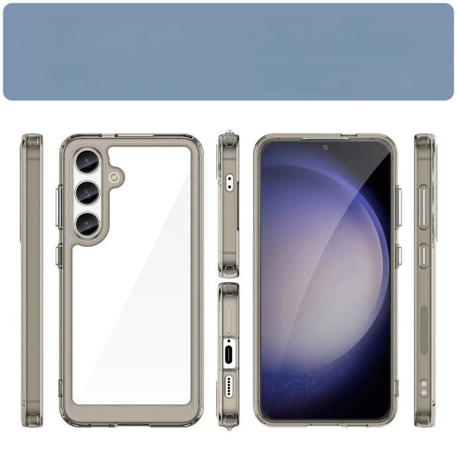 Cover-Discount  Galaxy S25+ Plus - Schützende Acryl-Handyhülle mit erhöhtem Rand 