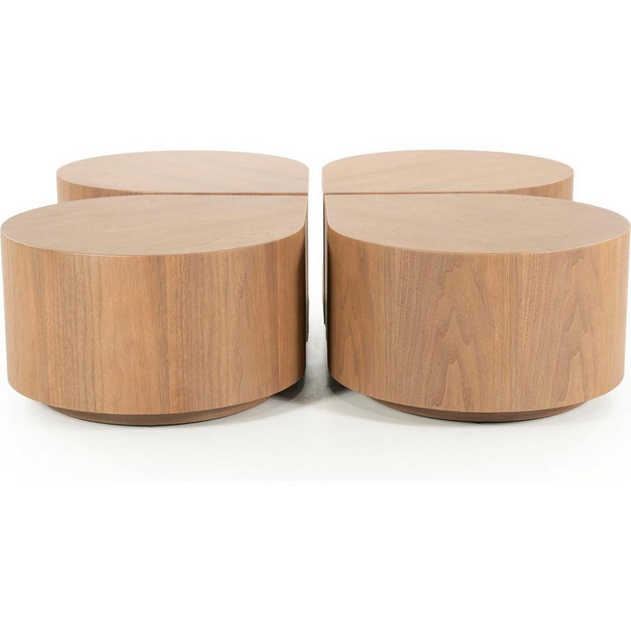 mutoni Table d'appoint Jules brun clair 55  