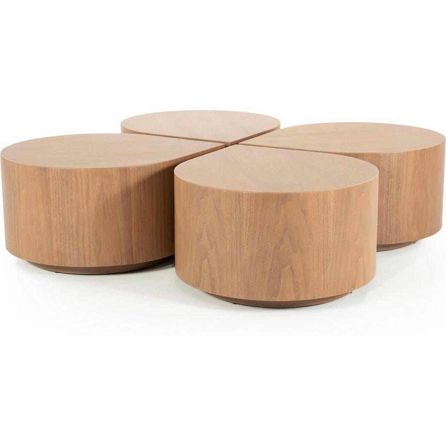 mutoni Table d'appoint Jules brun clair 55  