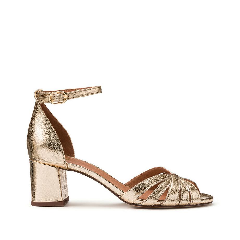 La Redoute Collections Sandaletten mit Knöchelriemen und Blockabsatz  