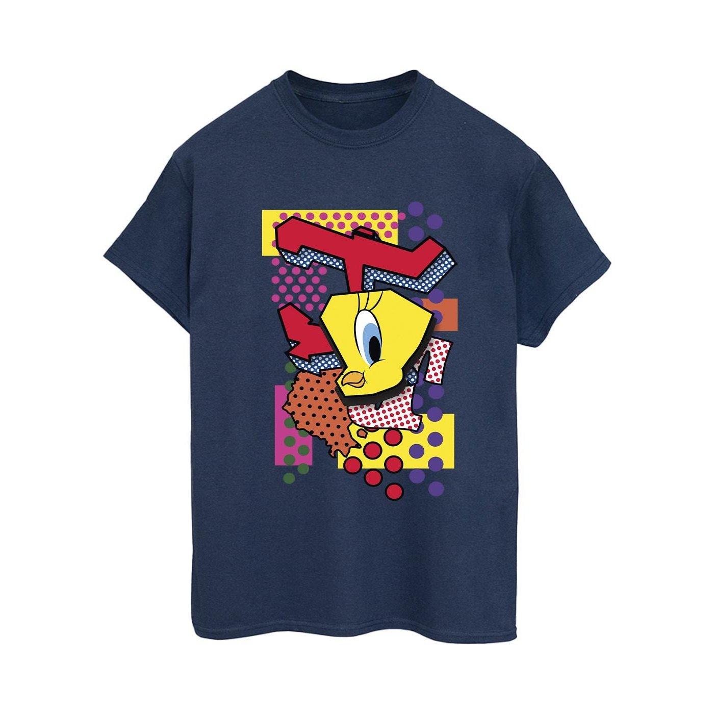 Image of Tweety Pop Art Tshirt Damen Marine XL