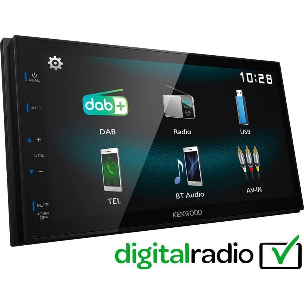 Kenwood  DMX-125DAB Moniceiver doppio DIN Sintonizzatore DAB+, Collegamento per telecamera posteriore 