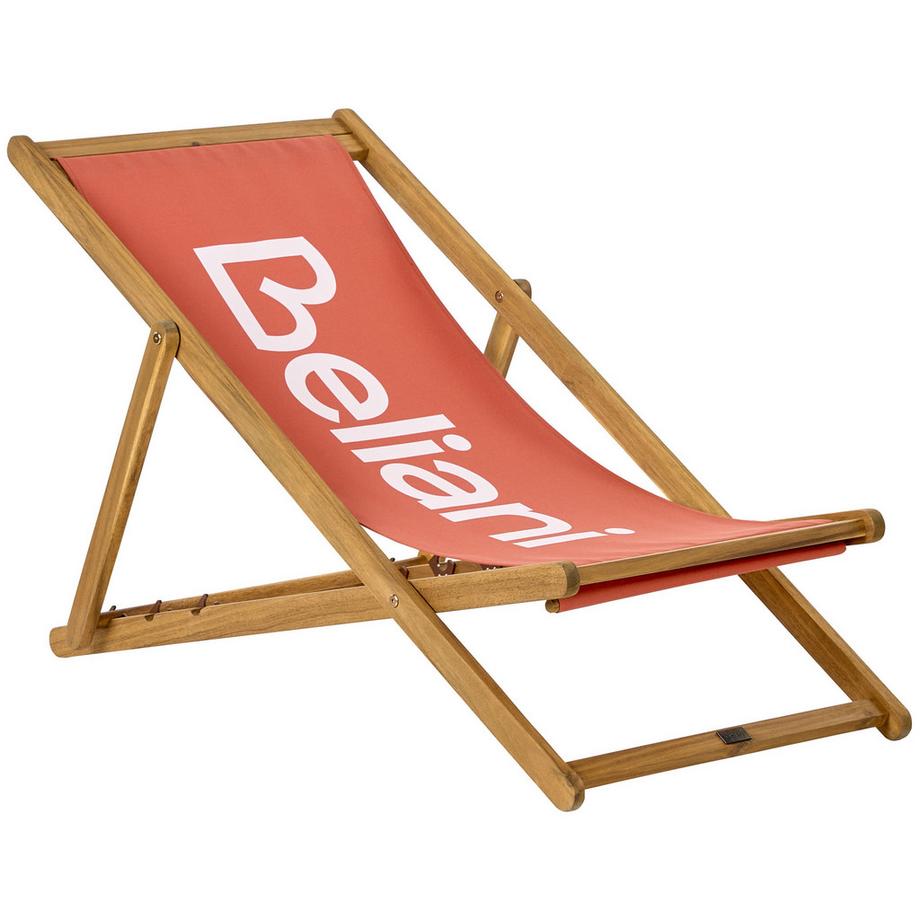 Beliani Klappbarer Liegestuhl aus Stoff  ANZIO  